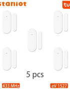 Staniot Tuya 433Mhz Home Alarm System Automatic Sensor Smart Wireless Door and Window Detectors Door opening/closing code