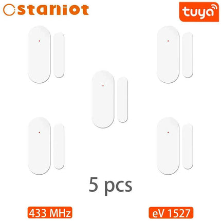 Staniot Tuya 433Mhz Home Alarm System Automatic Sensor Smart Wireless Door and Window Detectors Door opening/closing code