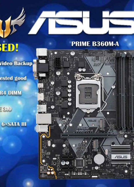 Asus PRIME B360M-A With Intel B360 LGA 1151 Micro-ATX Desktop Motherboard