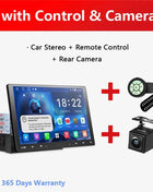 10 inch Android Car Stereo Single 1 Din Retractable Screen Apple CarPlay Android Auto 1Din Car Bluetooth Radio Head Unit