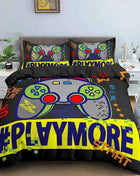 Gamepad Polyester Duvet Cover Set Colourful Button King Play Gamer Bedding Set Kids Teens Man Video Game for Child