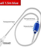 Aquarium Siphon Vacuum Cleaner Tool Set for Large Fish Tank Gravel/Sand Cleaning Water Change with Extension Tube, Fast and Easy