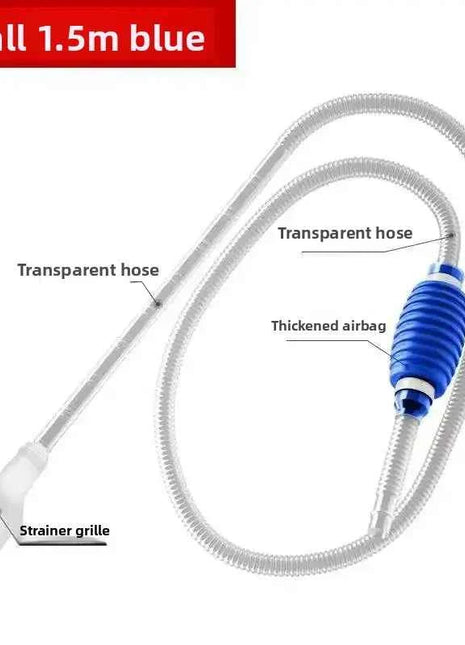 Aquarium Siphon Vacuum Cleaner Tool Set for Large Fish Tank Gravel/Sand Cleaning Water Change with Extension Tube, Fast and Easy