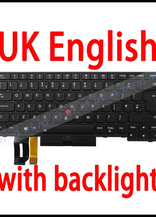 Laptop Replacement Keyboard for Lenovo ThinkPad E480 E485 E490 E495 L380 L390 L480 R480 T480S L490 T490 T495 US/BR/FR/UK/PT/SP