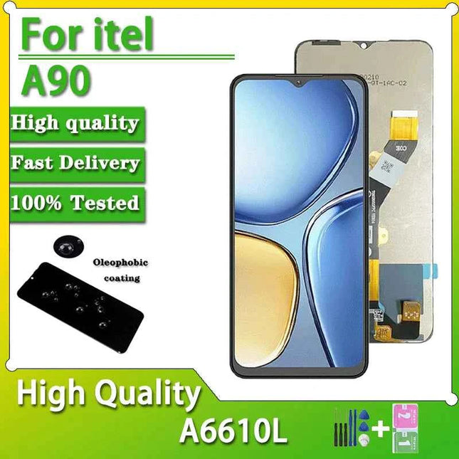 6.6" High Quality For itel A90 LCD A6610L Display Touch Screen Digitizer Assembly Replacement Repair Parts For Itel A90 Display