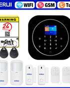 KERUI Home Security Alarm System Alexa Support G12 WIFI/GSM Alarm System with Phone App Alarm Siren PIR Sensor Tuya Smart APP
