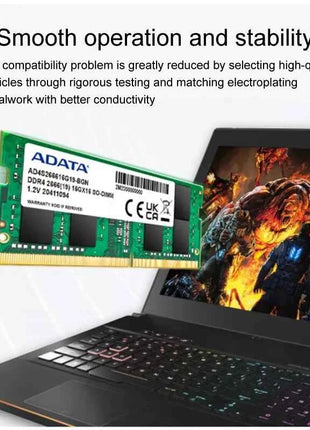 ADATA Premier RAM 8GB 16GB 32GB DDR4 3200MHz CL22 PC4-25600 260 Pin SODIMM Memory Laptop Memory
