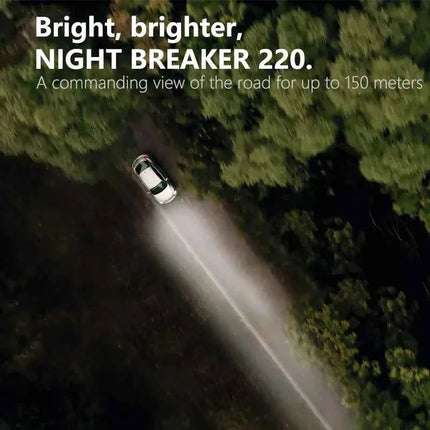 OSRAM Night Breaker 220 Car Lamps H4 H7 H11 Halogen Headlight +220% Power Bright +150m Long Beam Original Light 12V Germany, 2x