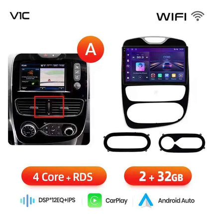 Junsun CarPlay Android Auto Car Radio for Renault Clio 4 ZOE 2012-2017  GPS Intelligent Systems Stereo Multimedia Autoradio