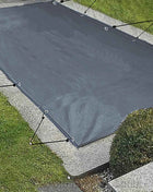 VEVOR Copertura di Sicurezza per Piscina in Carbone da 4x8M, Telo di Copertura per Piscina Rettangolare in Polipropilene, Coperchio Rettangolare di Piscina Interrata per Casa Giardino Hotel Ingegneria