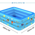 Stock Piscina familiare all'aperto all'ingrosso per bambini Adulti Piscina gonfiabile da 150 cm Piscina gonfiabile portatile per bambini