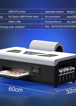 A4 DTF Printer For Epson L805 Impressora A4 Direct to Film Printing Machine A4 DTF Printer For T-Shirt Hoodies Shoes A4 DTF