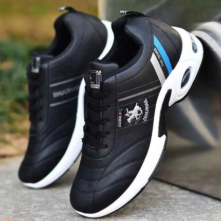 Scarpe da ginnastica in pelle da uomo Scarpe versatili casual Calzature da corsa antiscivolo per esterni Scarpe da tavolo da uomo di moda Zapatos Homme