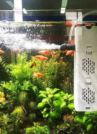 Aquarium Filter Pump Fish Tank Submersible Silent Air Oxygen Aerator Internal Water Pump Aquarium Air Pump Wave Maker 220v