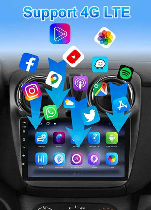 Android 16 Car For Renault Dokker Lodgy Dacia 2012 - 2020 Auto Radio Multimedia Player Android Auto Carplay Navigation GPS Wifi