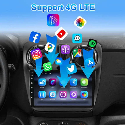 Android 16 Car For Renault Dokker Lodgy Dacia 2012 - 2020 Auto Radio Multimedia Player Android Auto Carplay Navigation GPS Wifi