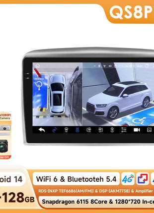 Hizpo 8Core 2Din AI Android 14 Car Radio For Lancia Ypsilon 2006-2011 Car Multimedia GPS 4G Carplay 360Camera By Snapdragon 6115