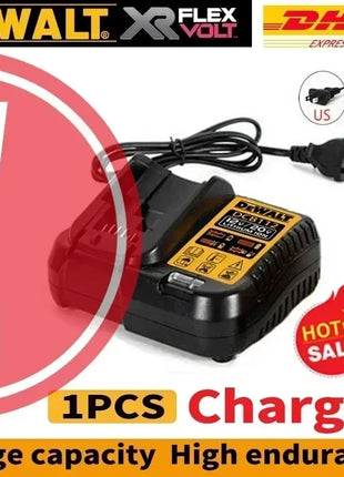 Batteria Dewalt 20V 100% Originale, Batteria agli Ioni di Litio Ricaricabile 6000mAh, Batteria di Ricambio per Utensili Elettrici Dewalt DCB200 DCB206