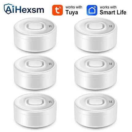 100DB Tuya WiFi Water Leakage Sensor Smart Home Water Leakage Detector Flood Alert Overflow Security Protection Via Smart Life