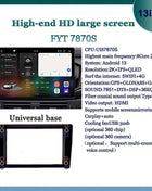 WDFL FYT7870 13Inch Car Radio Carplay Android Auto  Universal Multimedia Player Bluetooth5.1 DSP AM RDS AHD GPS WIFI Autoradio