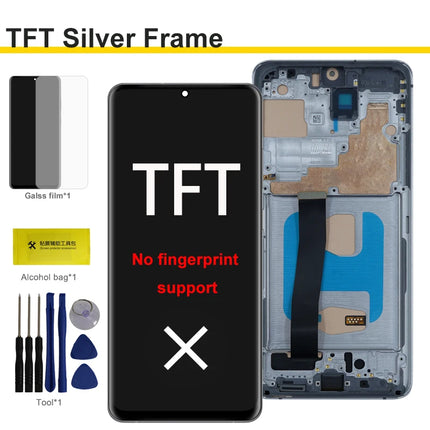 AMOLED Per Samsung Galaxy S20Ultra G988 G988U G988B/DS Display LCD Touch Screen Digitizer con Cornice Per Samsumg S20 Ultra LCD
