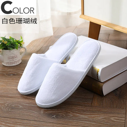 5 paia/lotto uomo donna usa e getta hotel pantofole per gli ospiti scivoli in cotone casa viaggio SPA pantofola ospitalità economici indoor slip-on