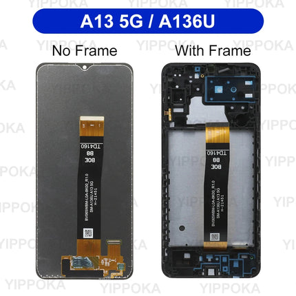IPS Per Samsung Galaxy A13 5G A136 A136U1 Display LCD Touch Screen Per Samsung A13 A135F LCD A135F SM-A135M Sostituzione Dello Schermo