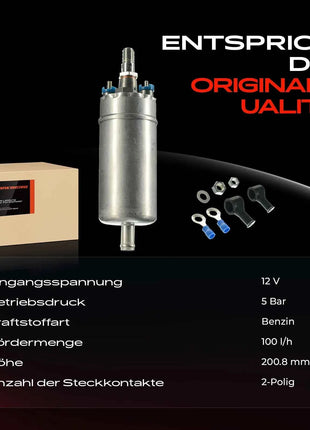 Pompa Carburante Frankberg 1x per Alfa Romeo 75 Alpine V6 Citroën CX II Fiat Uno Porsche 911 Cabriolet 924 944 968 94460810203