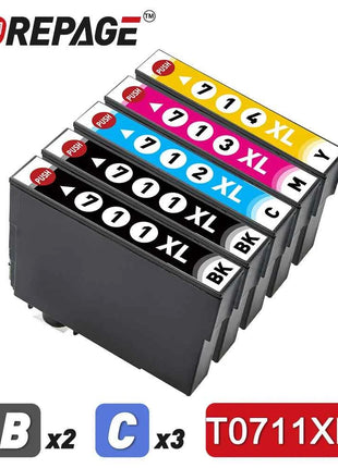 T0711 T0714 XL Ink Cartridge Compatible For Epson Stylus SX110 SX215 SX218 SX400 SX405 SX410 SX415 SX510W SX515W DX7400 Printer