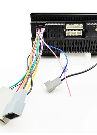 Radio wiring, 16 pin to 17 pin connector, Android adapter cable, for Honda Civic 8, CRV 3, Mitsubishi Lancer Outlander