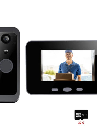 Yuezhe Tuya Smart Life Videocitofono WiFi Campanello PIR Telecamera 2MP Sistema citofonico di sicurezza per porta wireless impermeabile esterno Monitor da 5'