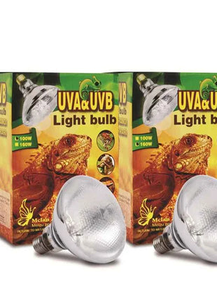 MCLANZOO All-in-One Reptile Sun Lamp | UVA, UVB & Heat in One | For Desert Tortoise & Bearded Dragon
