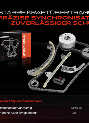 Set Catena di Distribuzione Frankberg 1x per Daihatsu Copen Extol Materia Sirion YRV Terios Toyota Yaris 135230J010 1352123020