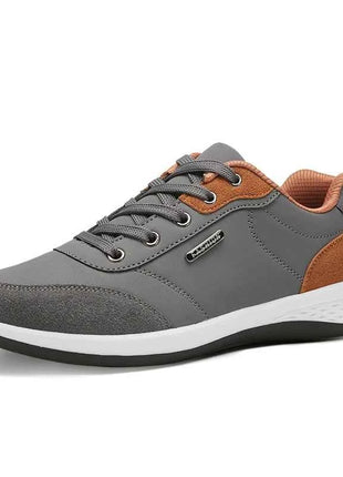 YRZL Men Shoes Spring Autumn Waterproof Walking Sneakers Leisure Male Leather Sports Shoes Non-Slip Footwear Tennis for Men