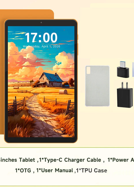 ANRY Tablet Android 16 da 8,68 Pollici con Chiamate 4G, Processore Octa Core T616, 16GB RAM, 64GB ROM, Batteria 5000mAh, WiFi, GPS, Tablet PC 2026 con Slot SD e SIM