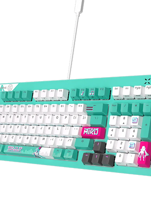 ASUS Tianxuan Mini Hatsune Miku  TX98miku Co branded Cable Video Game Mechanical Keyboard Customizable PC Gaming Keyboard