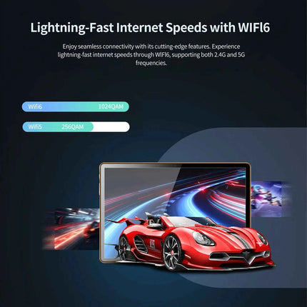 Tablet BDF-i17 da 10.1 pollici, Octa Core, 6GB di RAM, 128GB di ROM, Dual SIM, chiamate, WiFi, Bluetooth, Google Play, Tablet PC Android 13