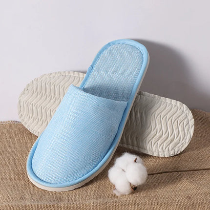5 paia/lotto uomo donna usa e getta hotel pantofole per gli ospiti scivoli in cotone casa viaggio SPA pantofola ospitalità economici indoor slip-on