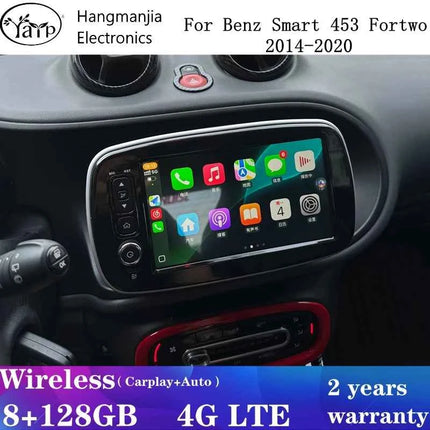 Wireless CarPlay Android Auto Car Radio For Mercedes Benz Smart 453 Fortwo 2014-2020 GPS Multimedia Systems Stereo autoradio