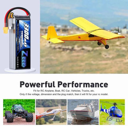 2pcs Zeee 4S Lipo FPV Drone Battery 14.8V 3300mAh 50C Softcase with XT60 Plug for RC Car RC Helicopters Trucks RC Model Parts