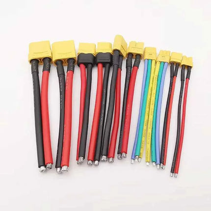 XT30 XTR30U XT60 XT60H XT90 Connettore maschio e femmina con cavo in silicone 10AWG/12AWG/16AWG/18AWG 100mm per cavo batteria RC