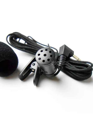 Kit vivavoce Bluetooth per auto Microfono esterno lungo 2,5 metri Microfono audio mono portatile Cavo intrecciato Clip-on Spina Aux da 3,5 mm
