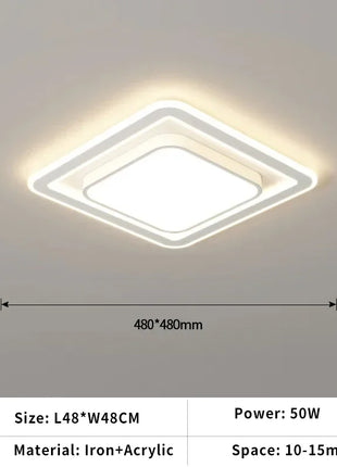 Lampada da soggiorno moderna con telecomando Lampada da soffitto a LED semplice Decorazioni per la casa Lampada da camera da letto Apparecchio di illuminazione per sala da pranzo per interni