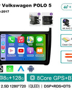 Android 15 For Volkswagen VW POLO 5 Sedan 2008 - 2023 Car Radio Navigation Multimedia Player Carplay Auto Stereo DSP WIFI+4G GPS