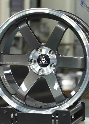 Nuove Ruote TE37 WOAFORGED Leggere in Alluminio Forgiato Cromato per Auto da Corsa GT, Design Personalizzato, PCD 5x120/114.3/100, Foro 98mm, ET 40mm
