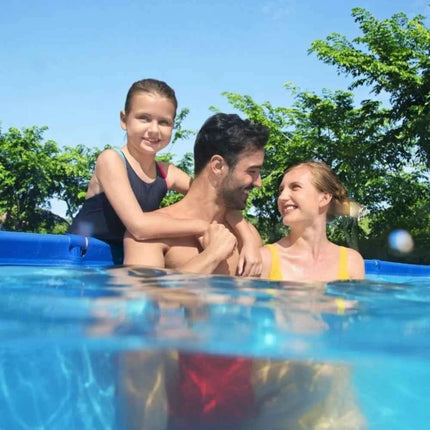 Piscina Quadrata Bestway AGP 400*211*80cm, Grande Piscina Familiare con Telaio in Metallo, Piscina Quadrata Pieghevole con Supporto in Tela Cerata