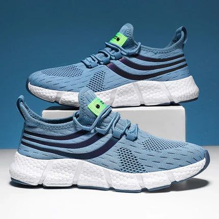 Scarpe da ginnastica da uomo Scarpe comode e traspiranti con plateau Scarpe da corsa estive da uomo Scarpe da ginnastica da passeggio comode e traspiranti