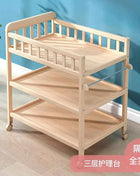 Diaper Changing Tables Solid Wood Baby Care Table Massage Bath Integrated Multifunctional Baby Bed Changing Table