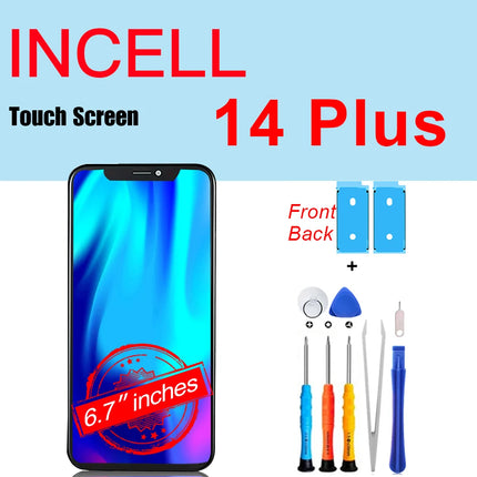 PINZHENG Schermo di alta qualità INCELL LCD OLED per iPhone 14 Pro 15 Plus 13 Pro Max Display per sostituzione iPhone con strumenti