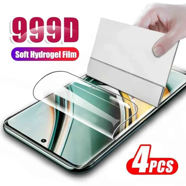 4PCS Full Cover Hydrogel Film For OPPO Realme V60 V60S N65 C65 C65s C75 Screen Protector For 60x 70X 70 Turbo C67 Neo7 Not Glass